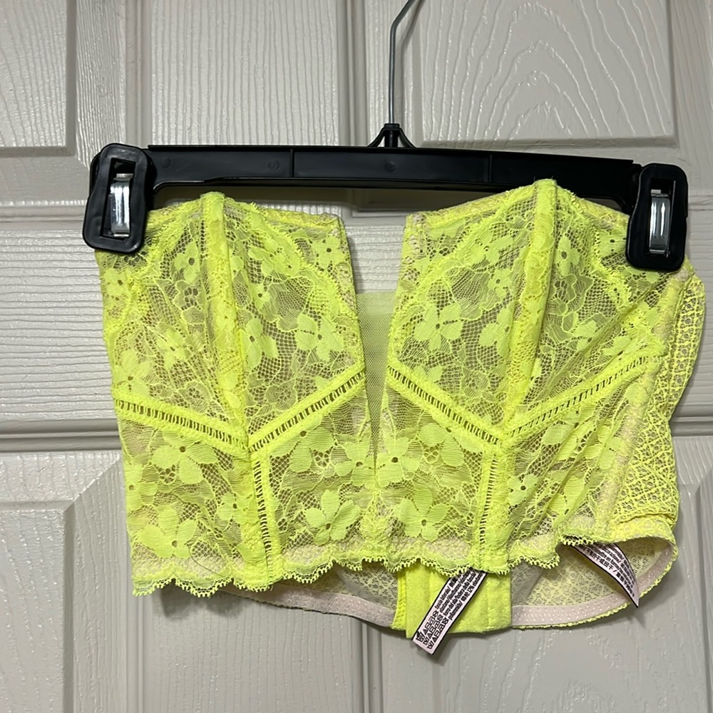 Yellow lace, sheer dream, angels bra
